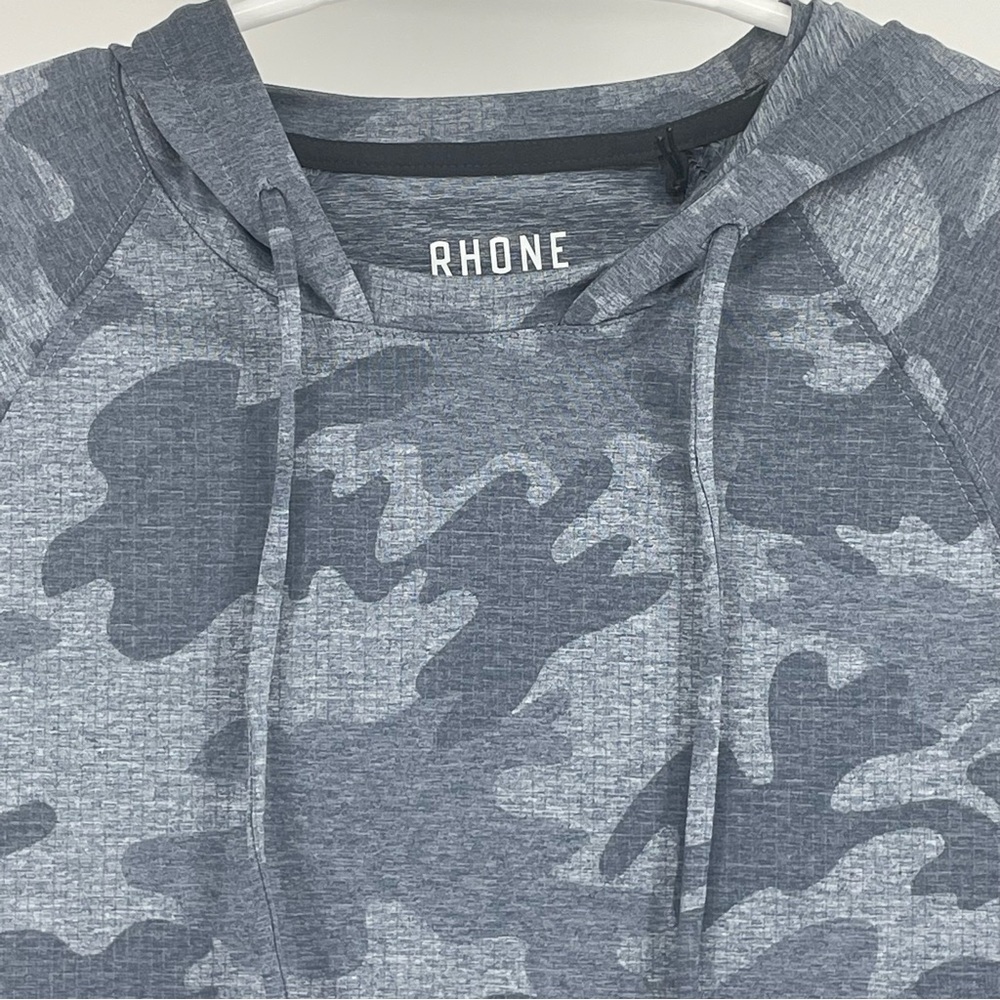 RHONE NWT MEN’S REIGN HOODIE PULLOVER NORDSTROM ANNIVERSARY CAMO PRINT SMALL - Picture 5 of 11